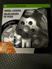 New 15 Inch Car Tire Wheel Covers 4 Pack