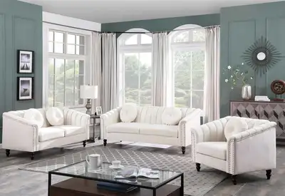 Shut down sale on stylish White 3+2+1  Sofa Set, View more