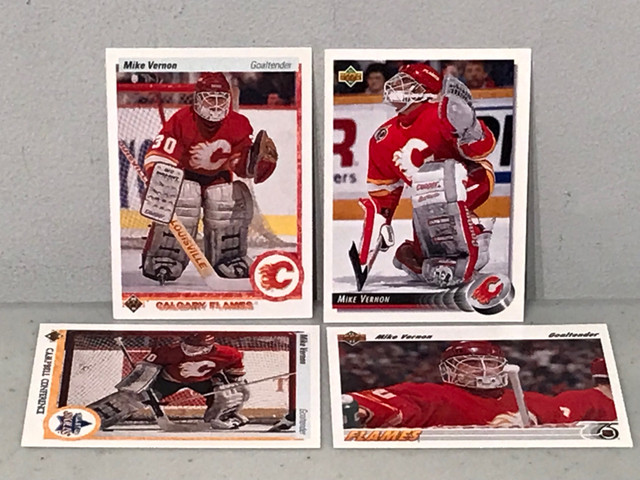 90s Calgary Flames Hockey Cards Makarov Rookie Theo Vernon  in Arts & Collectibles in Ottawa - Image 3