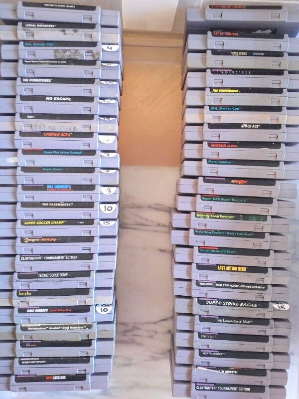 SNES games. Also NES N64 Gamecube Gameboy etc (updated Aug 25/25 in Older Generation in Markham / York Region