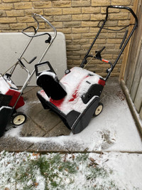 Two Toro snowblowers  $80 for both 