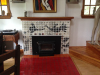 Custom Handmade Tile from Fireplace