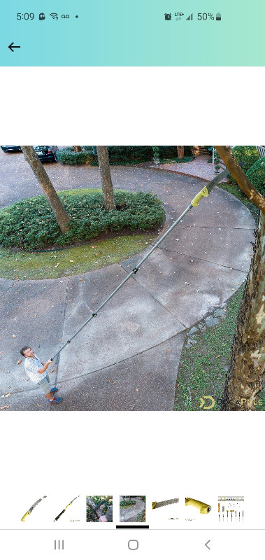 Go Saw Extension Pole-Mounted Pruning Saw Limb and Tree Trimmer in Outdoor Tools & Storage in City of Toronto - Image 3