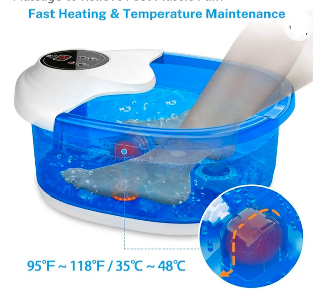 Foot Bath Massager with Heat 5 in 1 in Health & Special Needs in Kitchener / Waterloo - Image 3
