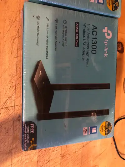 ac1300 usb 3 wireless adapter dongle - 3 brand new in box, View more