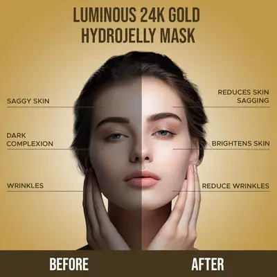 NEW Sealed Luminous Skin Lab 24K Gold Hydroglo Jelly Mask, View more