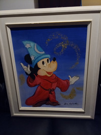 mickey mouse peinture a l'huile