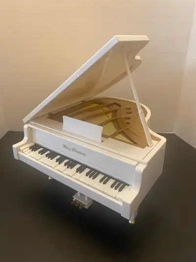 Merry Christmas Miniature Grand Piano, View more