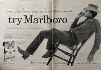 1960 Marlboro Cigarettes XLarge 2 Pg Original Ad 