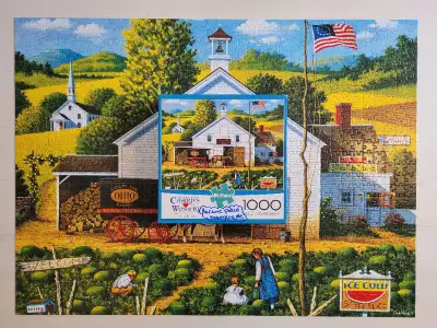 Casse-tête 1000 mcx. Buffalo - C. Wysocki - La ferme de melons, View more