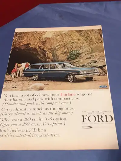 1964 Ford Fairlane Station Wagon Original Ad, View more