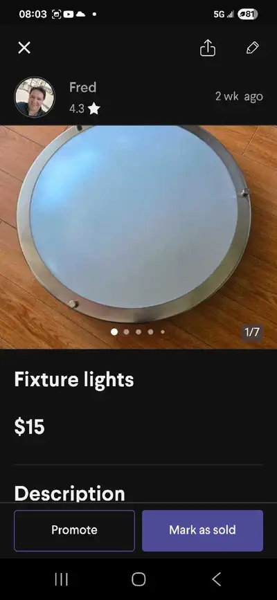 NOMA Flush Mount Light, View more