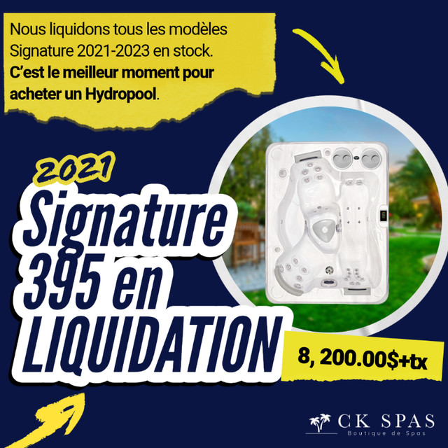 4 MODÈLES Hydropool Signature AUTONETTOYANTS EN STOCK EN LIQUIDA dans Spas et piscines  à Longueuil/Rive Sud - Image 2