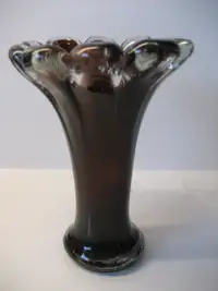 Vintage Hand Blown End of Day Glass Vase