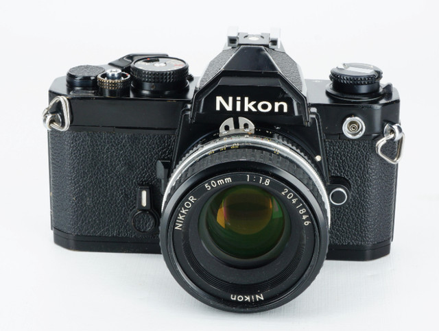 NIKON FM SLR 35MM Film Argentique, Nikkor 50mm 1.8, fonctionnel dans Appareils photo et caméras  à Longueuil/Rive Sud - Image 3
