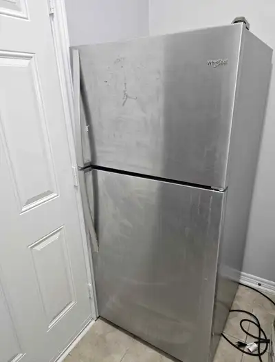 30” fully working stainless steel fridge , View more