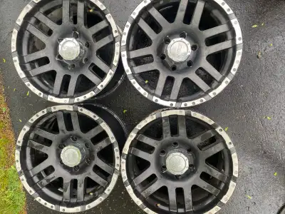 17” Eagle Alloy Wheels & Firestone Destination LE2 Tires Set of 4 Eagle Alloy wheels with matching F...