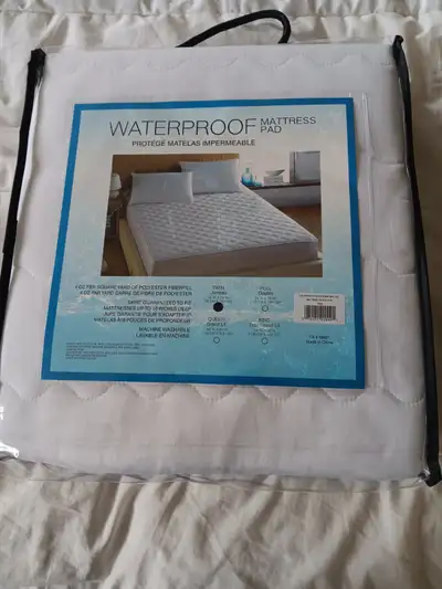 Twin Size 100% Waterproof Mattress Protector, Mattress Pad, View more