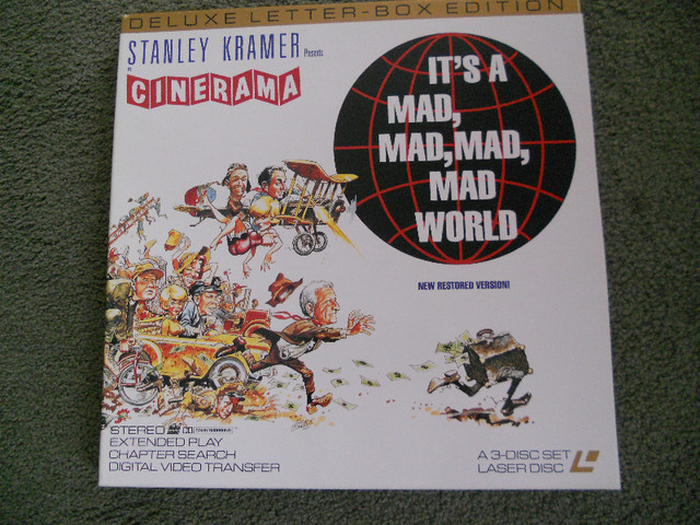 Laser Disc set It's a Mad,Mad,Mad,MAD WORLD in CDs, DVDs & Blu-ray in Kitchener / Waterloo