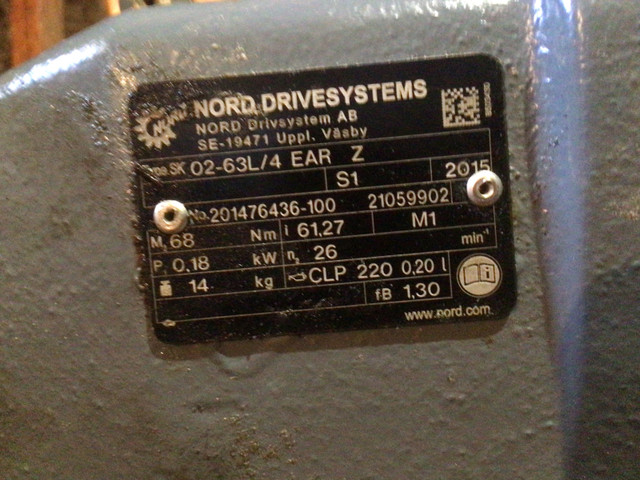 nord Drivesystems gear box in Industrial Kitchen Supplies in Calgary