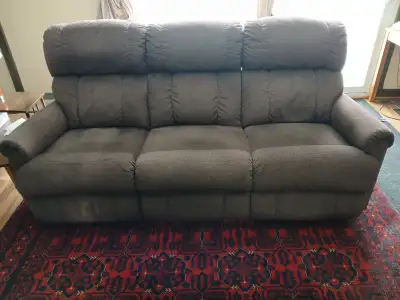 Lazyboy reclining couch for sale light brown, View more
