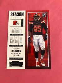 2017 Panini Contenders Myles Garrett Season Ticket Rookie Card 