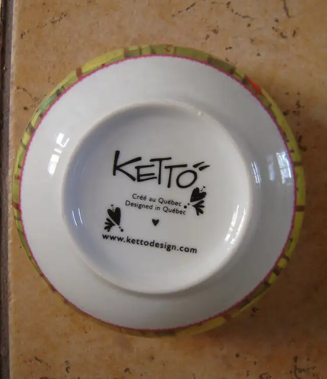 2 bol KETTO vintage par artiste julie st-onge crée au québec in Arts & Collectibles in City of Montréal - Image 4