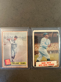 Babe Ruth Baseball Cards 