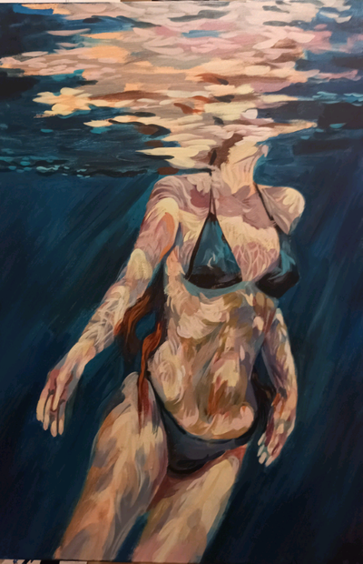 Original oil painting 36" By 26" On canvas