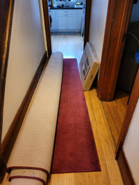 Large burgundy rug - 9' x 12'