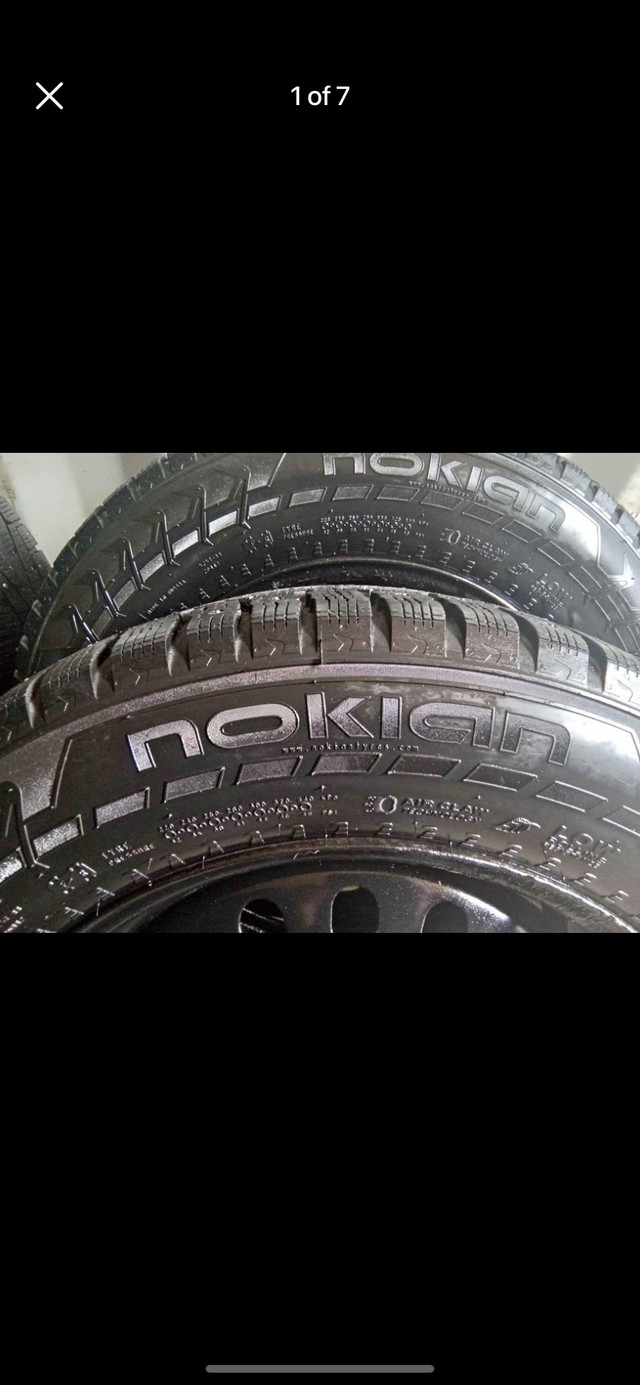 Set of 4 NOKIAN winter tires with rims (225 65 17) pattern (5×11 in Tires & Rims in Oakville / Halton Region
