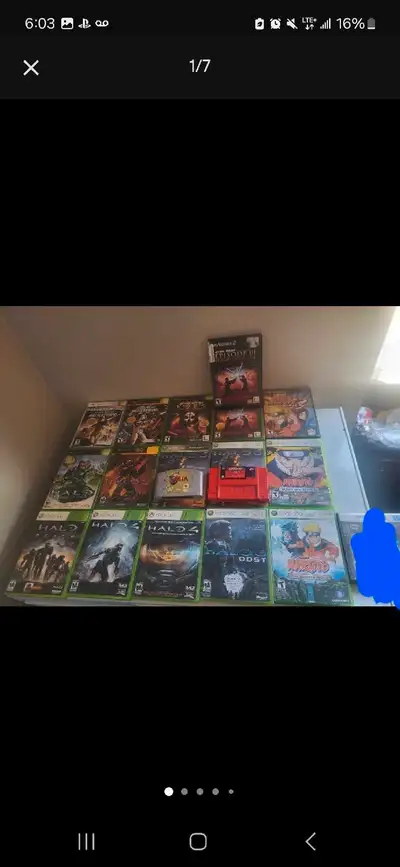 The photo with ps2 and ps3 gh 5 bundle Xbox Xbox 360 ds and n64 games in the one photo are firm the...