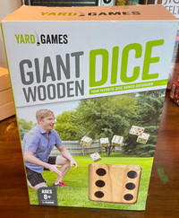 yard games giant wood dice