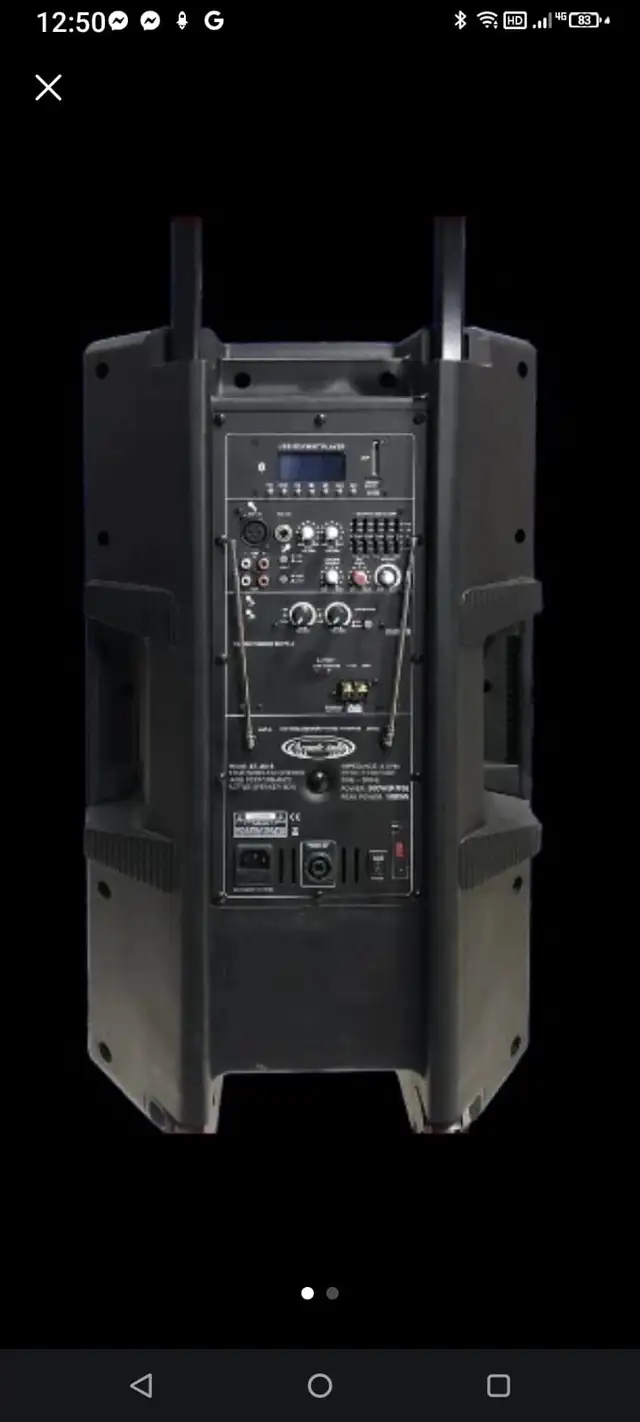 Karaoke powered speakers.  Amazing sound great prices!63240706072835121