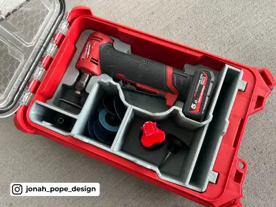 Jonah Pope M12 Die Grinder Insert-Milwaukee Packout Compact Orga, View more