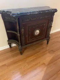 French marble top table