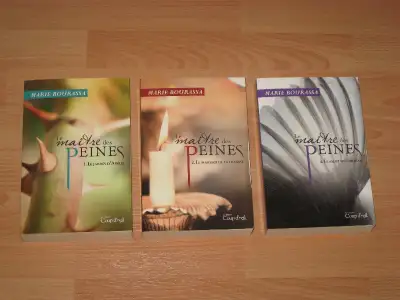 Marie Bourassa - Le maître des peines tomes 1-2-3 Seulement 10$ pour la série complète tome 1: Le ja...