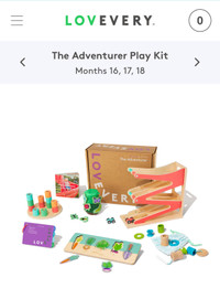 Lovevery Adventurer kit (months 16-18)