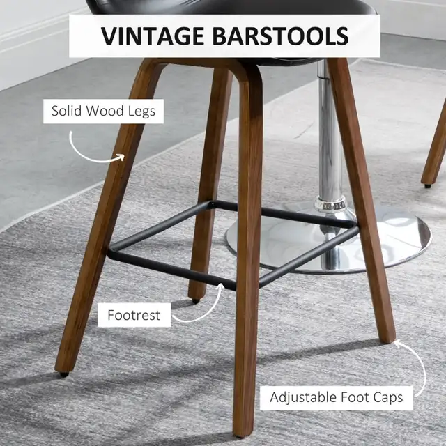 Mid-Back PU Leather Counter Height Bar stool Bar Chair in Chairs & Recliners in Markham / York Region - Image 4