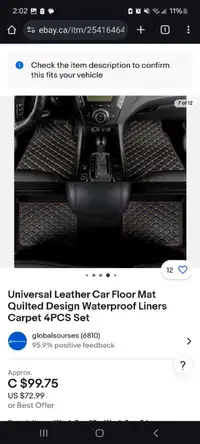 Universal car floor mats ... 