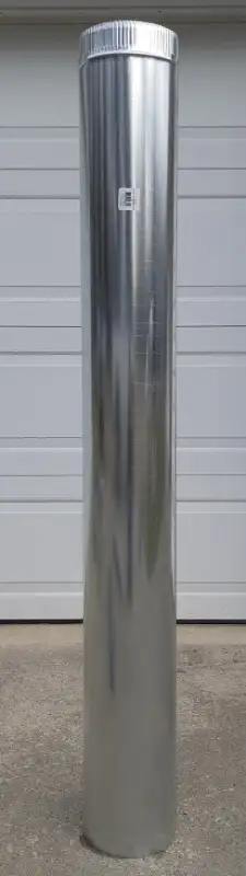 Brand new Ecco snap lock ventilation pipe. 174 lengths. See spec sheet for details.