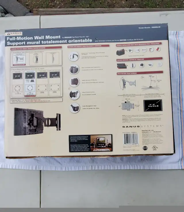 Tv wall mount in Video & TV Accessories in Vernon - Image 6