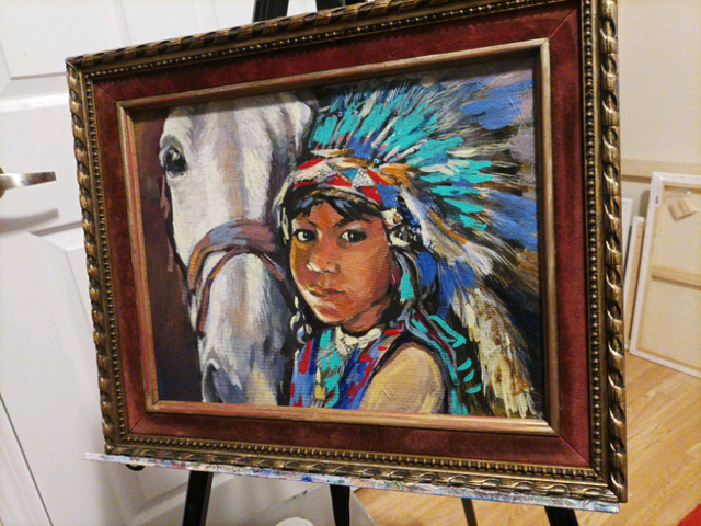 Original oil painting on canvas bord in Arts & Collectibles in City of Toronto - Image 8
