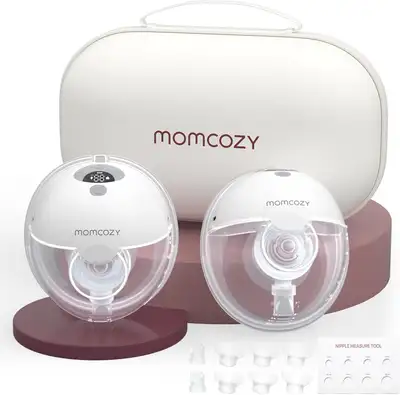 Momcozy M5 Hands-Free Wearable Breast Pump, Double-Sealed Flange, View more