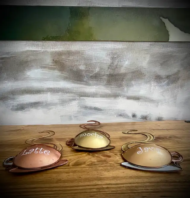 Latte • Mocha • Java Lightweight Metallic Wall Art • Coffee Bar in Home Décor & Accents in Kitchener / Waterloo - Image 10