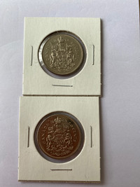 Monnaie canadienne .50 cents 1968 et 1969