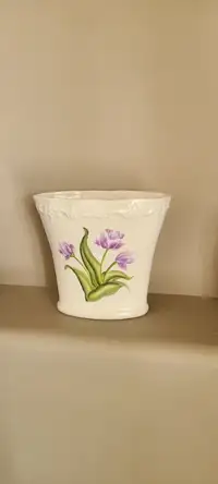 White Oval Vase