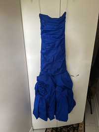 Cute Cobalt Blue Prom Dress (Size XS)