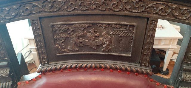 Antique Oriental Throne Chairs in Arts & Collectibles in Chatham-Kent - Image 4