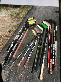 Hockey sticks left and right handed - multi item